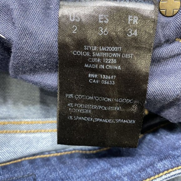 LIVERPOOL Skinny Light Wash Mid Rise Blue Denim Jeans Women's Size 2 - Picture 6 of 14